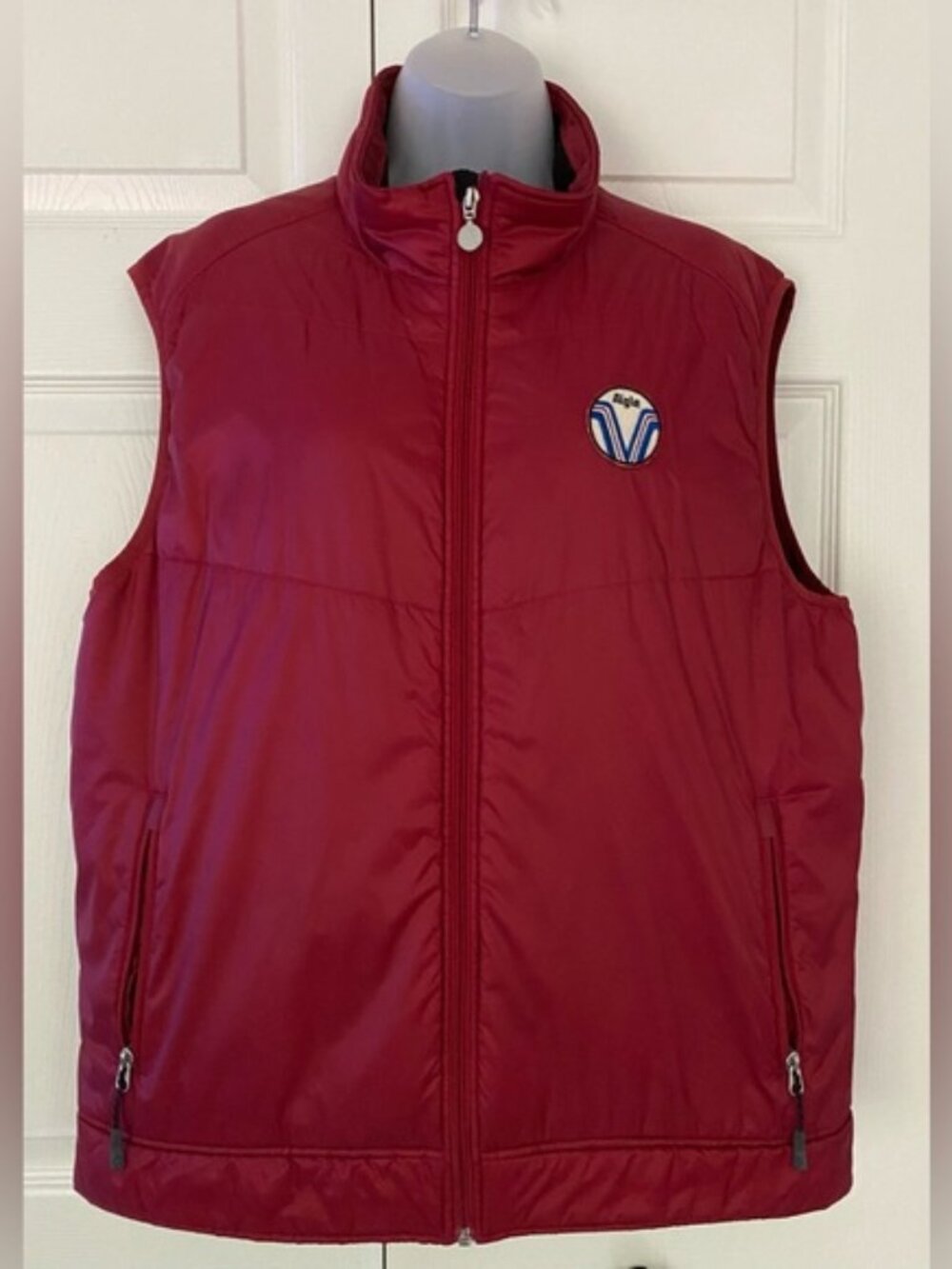 Aigle Men’s Vest Thermolite Puffer Vest Burgundy Red Maroon Large